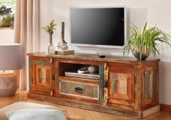 SIT Lowboard »RIVERBOAT TV-Lowboard Altholz mit 2 Türen, Schublade & Kabelloch« Integrierte Kabeldurchführung für ein aufgeräumtes TV-Setup