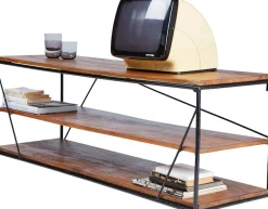 SIT Lowboard »T-NEST SHELF LOW aus Mangoholz mit Metallgestell für TV & Wohnzimmer« Vielseitig als TV-Lowboard oder Regal im Industrial-Design