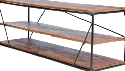 SIT Lowboard »T-NEST SHELF LOW aus Mangoholz mit Metallgestell für TV & Wohnzimmer« Vielseitig als TV-Lowboard oder Regal im Industrial-Design