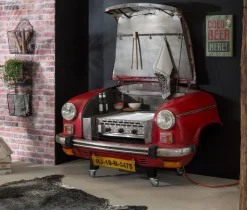 SIT Möbelblende 2 Stk. tlg. Recycelte Auto-Front, innen mit einem Edelstahl-Gasgrill