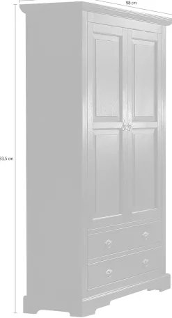 SIT Mehrzweckschrank »Aktenschrank SAMBA – Massiver FSC®-Holz-Stauraumschrank im Lodge-Stil« Massiver FSC®-Mehrzweckschrank mit Stauraum, Türen & Schubladen
