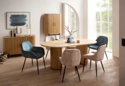 SIT Mehrzweckschrank »Schrank – Retro‑Lamellen‑Design aus massivem Mangoholz« 1 Stk. tlg. Retro‑Lamellen‑Schrank aus massivem Mangoholz – viel Stauraum