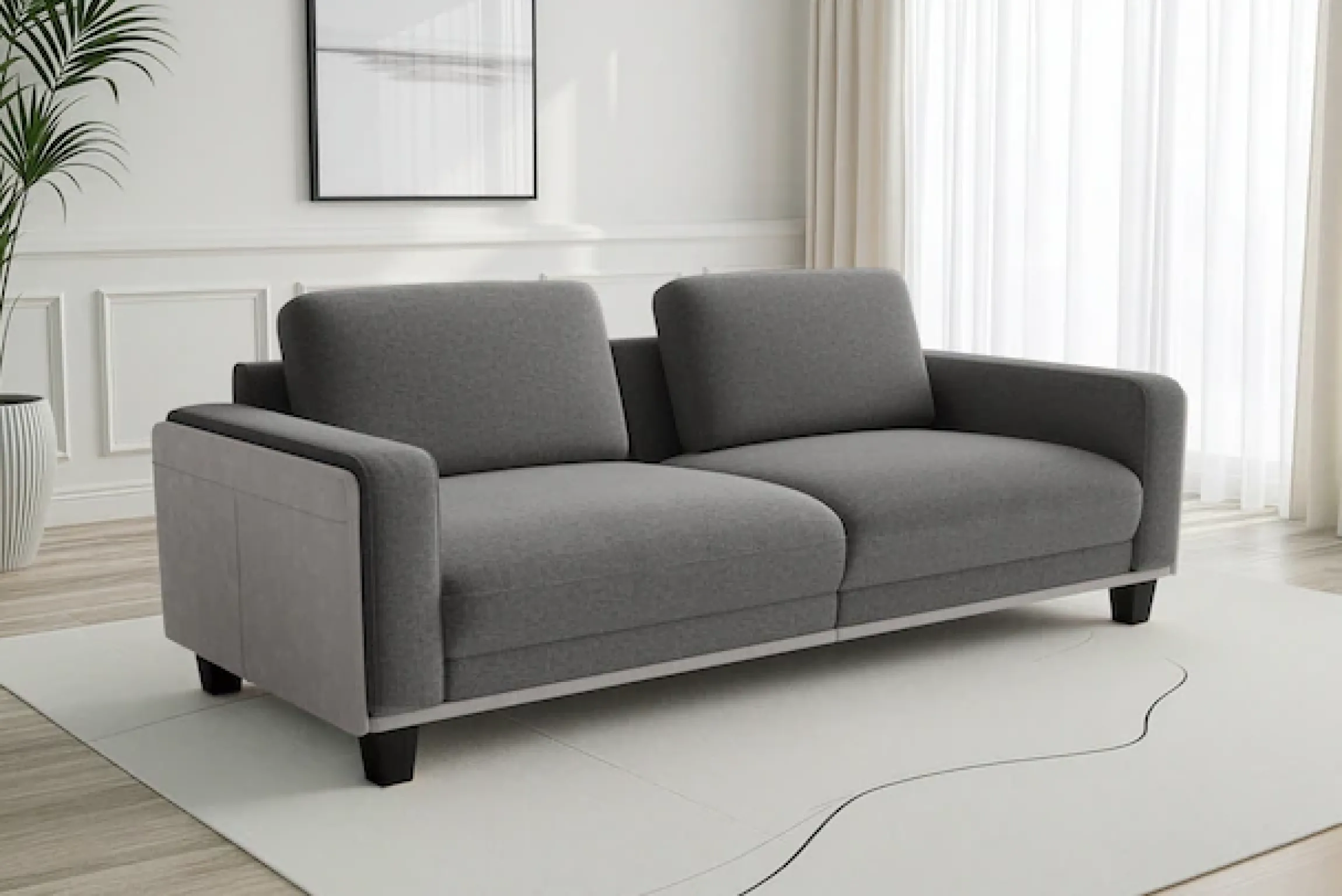sit&more Big-Sofa »Concept« Modernes Sofa in drei Fußfarben zur Auswahl