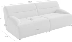 sit&more Big-Sofa »Scrabble« Modernes Design in verschiedenen Stoffarten