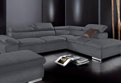 sit&more Ecksofa »Alcudia L-Form, B: 272 cm, Arm- und Kopfteilverstellung, Eckcouch« optional Schlaffunktion, Komfortsitz