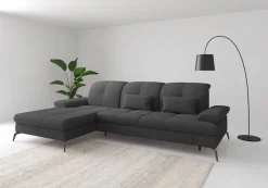 sit&more Ecksofa »Amica, L-Form, inkl. Sitztiefenverstellung & Armteilverstellung« wahlweise mit Schlaffunktion, Bettkasten und Kopfteilverstellung