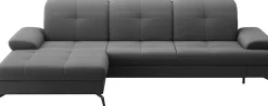 sit&more Ecksofa »Amica, L-Form, inkl. Sitztiefenverstellung & Armteilverstellung« wahlweise mit Schlaffunktion, Bettkasten und Kopfteilverstellung
