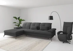 sit&more Ecksofa »Amica, L-Form, inkl. Sitztiefenverstellung & Armteilverstellung« wahlweise mit Schlaffunktion, Bettkasten und Kopfteilverstellung