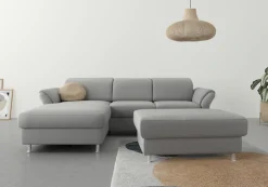 sit&more Ecksofa »Apulia L-Form« wahlweise Schlaffunktion, Bettkasten und Kopf- und Armteilverstellung