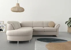 sit&more Ecksofa »Apulia L-Form« wahlweise Schlaffunktion, Bettkasten und Kopf- und Armteilverstellung