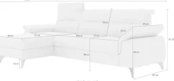 sit&more Ecksofa »Astoria L-Form« wahlweise mit motorischer Relaxfunktion