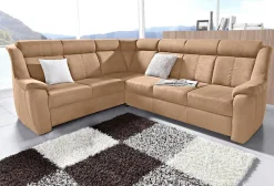 sit&more Ecksofa »Basel L-Form« wahlweise mit Relaxfunktion