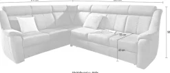 sit&more Ecksofa »Basel L-Form« wahlweise mit Relaxfunktion