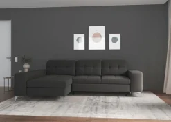 sit&more Ecksofa »Baviene L-Form« inklusive Sitztiefenverstellung & Federkern, optional Schlaffunktion