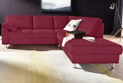 sit&more Ecksofa »Belfort L-Form« wahlweise mit Vorziehsitz und Bettkasten