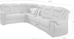 sit&more Ecksofa »Bellevue L-Form« wahlweise mit Schlaffunktion