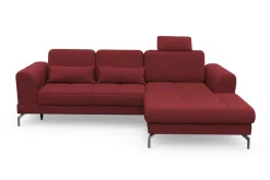 sit&more Ecksofa »Bendigo L-Form« inklusive Sitztiefenverstellung, Bodenfreiheit 15 cm, 2 Fußfarben
