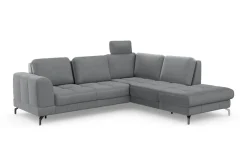 sit&more Ecksofa »Bendigo L-Form« inklusive Sitztiefenverstellung, Bodenfreiheit 12 cm, in 2 Fußfarben