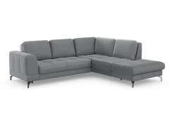 sit&more Ecksofa »Bendigo L-Form« inklusive Sitztiefenverstellung, Bodenfreiheit 12 cm, in 2 Fußfarben