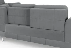 sit&more Ecksofa »Bendigo L-Form« inklusive Sitztiefenverstellung, Bodenfreiheit 12 cm, in 2 Fußfarben