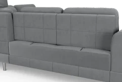 sit&more Ecksofa »Bendigo L-Form« inklusive Sitztiefenverstellung, Bodenfreiheit 12 cm, in 2 Fußfarben