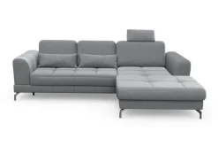 sit&more Ecksofa »Bendigo L-Form« inklusive Sitztiefenverstellung, Bodenfreiheit 12 cm, in 2 Fußfarben