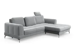 sit&more Ecksofa »Bendigo L-Form« inklusive Sitztiefenverstellung, Bodenfreiheit 12 cm, in 2 Fußfarben