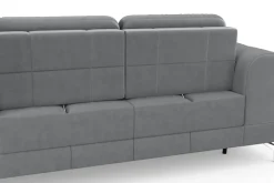 sit&more Ecksofa »Bendigo L-Form« inklusive Sitztiefenverstellung, Bodenfreiheit 12 cm, in 2 Fußfarben