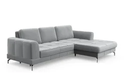 sit&more Ecksofa »Bendigo L-Form« inklusive Sitztiefenverstellung, Bodenfreiheit 12 cm, in 2 Fußfarben