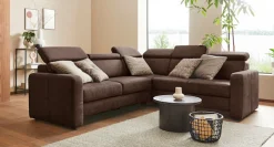 sit&more Ecksofa »Bologna L-Form« Kopfteilverstellung, wahlweise mit Schlaffunktion und Schubkasten