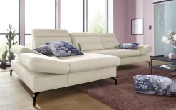 sit&more Ecksofa »Brisbane L-Form« Fußhöhe 15 cm, inklusive Sitztiefen-, Armteil- und Kopfteilverstellung