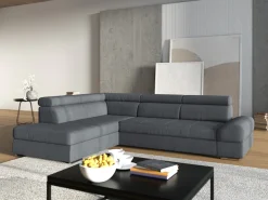 sit&more Ecksofa »Broadway L-Form« mit verstellbaren Kopfteilen, wahlweise mit Schlaffunktion