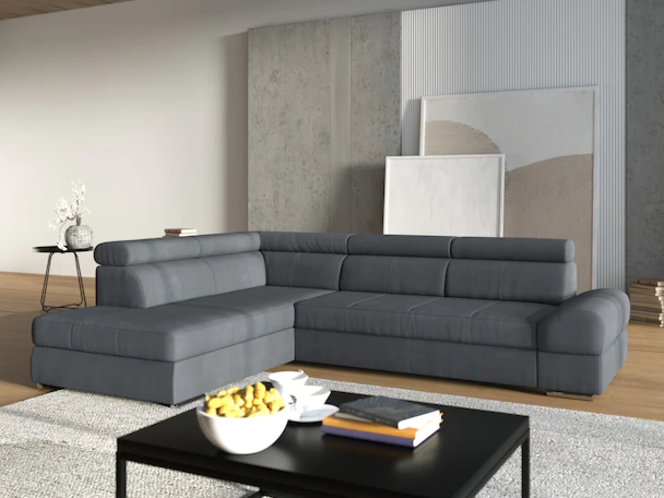 sit&more Ecksofa »Broadway L-Form« mit verstellbaren Kopfteilen, wahlweise mit Schlaffunktion