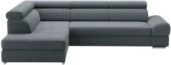 sit&more Ecksofa »Broadway L-Form« mit verstellbaren Kopfteilen, wahlweise mit Schlaffunktion