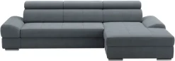 sit&more Ecksofa »Broadway L-Form« inklusive Kopfteilverstellung, wahlweise mit Schlaffunktion