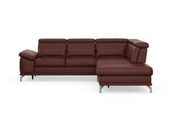 sit&more Ecksofa »Cabrio L-Form, B: 274 cm, mit Sitztiefen-, Arm- & Kopfteilverstellung« 3 Nierenkissen, Federkern, optional Schlaffunktion und Stauraum
