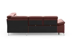 sit&more Ecksofa »Cabrio L-Form, B: 274 cm, mit Sitztiefen-, Arm- & Kopfteilverstellung« 3 Nierenkissen, Federkern, optional Schlaffunktion und Stauraum