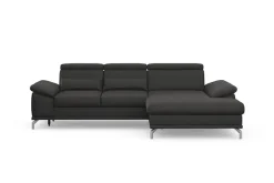 sit&more Ecksofa »Cabrio L-Form, B: 295 cm, mit Sitztiefen-, Arm- & Kopfteilverstellung« 2 Nierenkissen, Federkern, optional Schlaffunktion und Stauraum