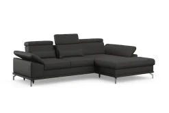 sit&more Ecksofa »Cabrio L-Form, B: 295 cm, mit Sitztiefen-, Arm- & Kopfteilverstellung« 2 Nierenkissen, Federkern, optional Schlaffunktion und Stauraum