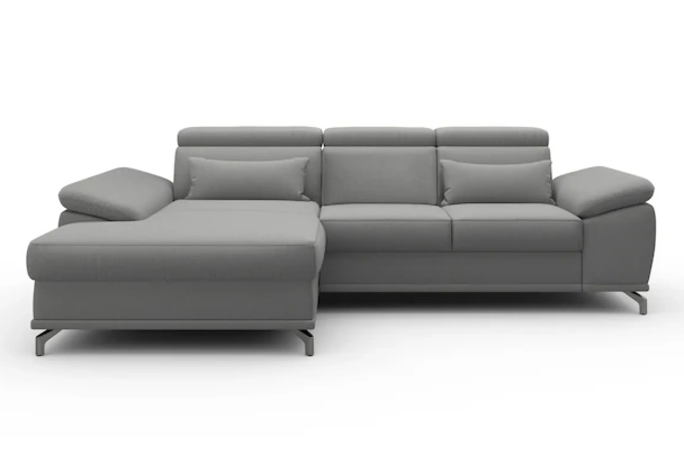 sit&more Ecksofa »Cabrio L-Form, B: 295 cm, mit Sitztiefen-, Arm- & Kopfteilverstellung« 2 Nierenkissen, Federkern, optional Schlaffunktion und Stauraum