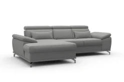 sit&more Ecksofa »Cabrio L-Form, B: 295 cm, mit Sitztiefen-, Arm- & Kopfteilverstellung« 2 Nierenkissen, Federkern, optional Schlaffunktion und Stauraum
