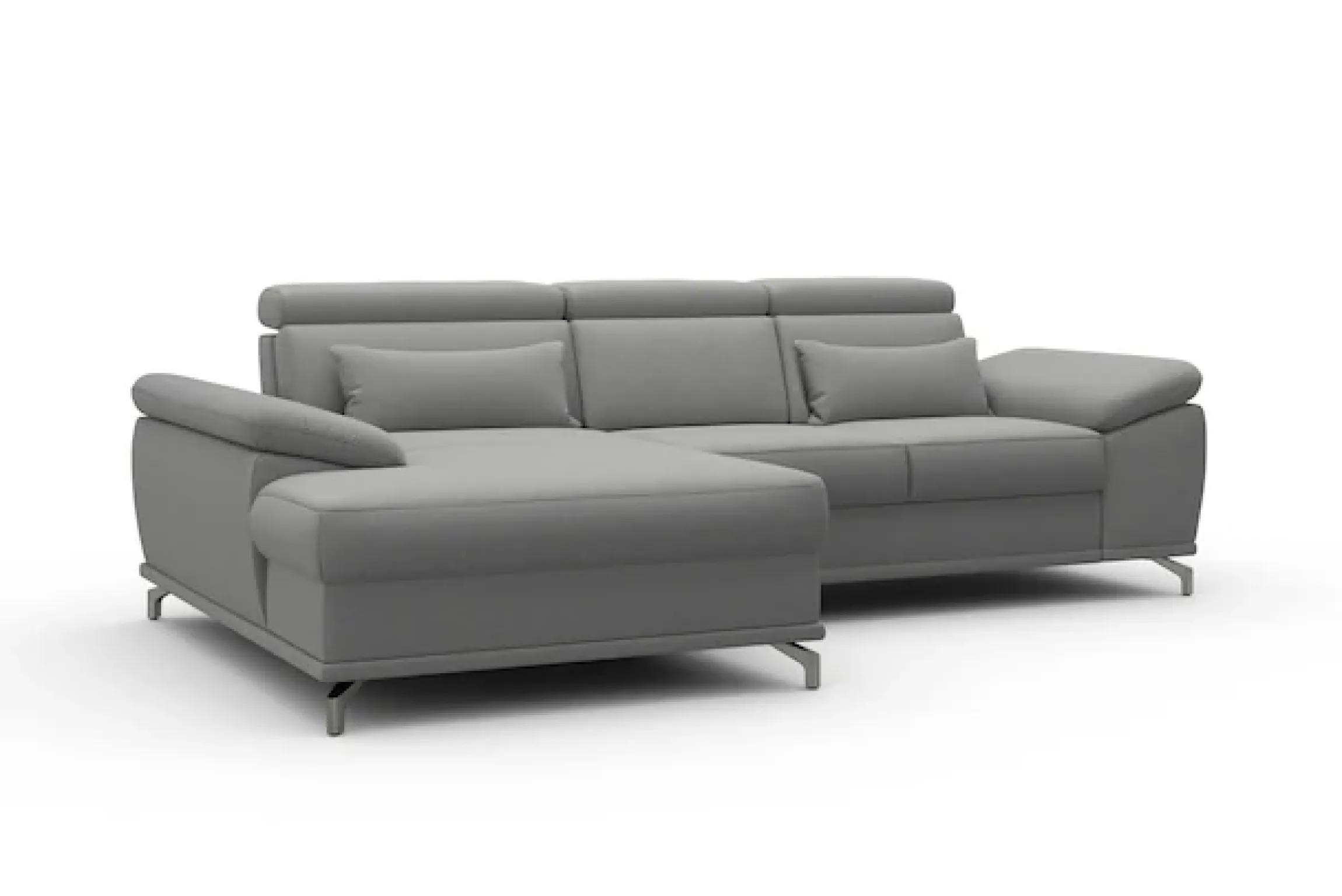 sit&more Ecksofa »Cabrio L-Form, B: 295 cm, mit Sitztiefen-, Arm- & Kopfteilverstellung« 2 Nierenkissen, Federkern, optional Schlaffunktion und Stauraum