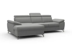 sit&more Ecksofa »Cabrio L-Form, B: 295 cm, mit Sitztiefen-, Arm- & Kopfteilverstellung« 2 Nierenkissen, Federkern, optional Schlaffunktion und Stauraum