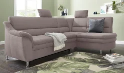 sit&more Ecksofa »Cardoso L-Form« mit Federkern, wahlweise mit Schlaffunktion und Schubkasten