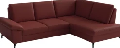 sit&more Ecksofa »Chelsea Leder L-Form, B:249 cm, inkl. Armteil- & Sitztiefenverstellung« optional mit Schlaffunktion und Bettkasten