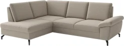 sit&more Ecksofa »Chelsea L-Form, B: 264 cm, mit Armteil-& Sitztiefenverstellung« optional Schlaffunktion und Bettkasten