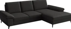 sit&more Ecksofa »Chelsea L-Form, B: 264 cm, Leder, inkl. Sitztiefen-&Armteilverstellung« optional mit Schlaffunktion und Bettkasten