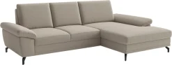 sit&more Ecksofa »Chelsea L-Form, B: 264 cm, mit Armteil-& Sitztiefenverstellung« optional Schlaffunktion und Bettkasten
