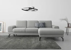 sit&more Ecksofa »Cinturo L-Form« inklusive Sitztiefenverstellung und Federkern, Sitzhöhe 48 cm