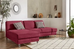 sit&more Ecksofa »Clio L-Form« optional Schlaffunktion oder Vorziehsitz und Bettkasten, Federkern